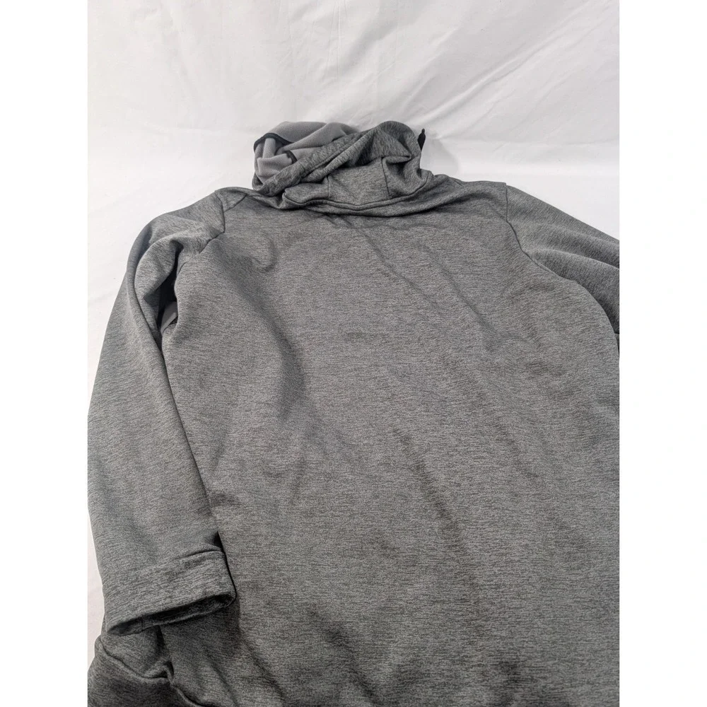 Nike Therma-Fit Camo Hoodie Men 2XL Gray Black Volt Swoosh French Terry Interior